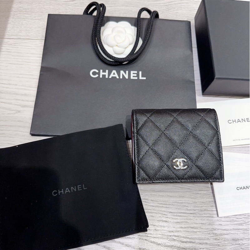 Chanel coco 33500現金 對開 對折 短夾 零錢袋