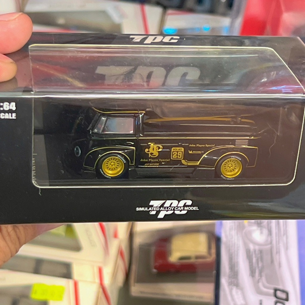 (小賈車庫) 1/64 TPC RWB VW T1 皮卡  黑金 Black Gold JPS 塗裝