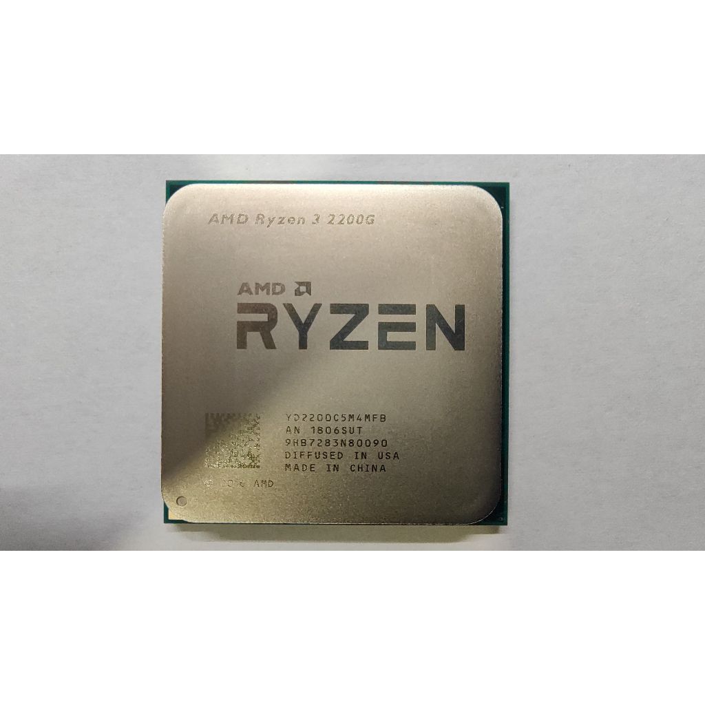 AMD Ryzen 3 2200G 3.5GHz 四核心處理器 有內顯 二手