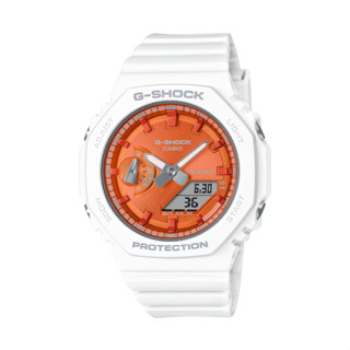 【CASIO G-SHOCK】2023季節系列八角雙顯休閒運動腕錶-活力橘/GMA-S2100WS-7A/台灣總代理公司