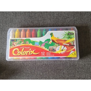 【全新】韓國AMOS Colorix 12色水蠟筆
