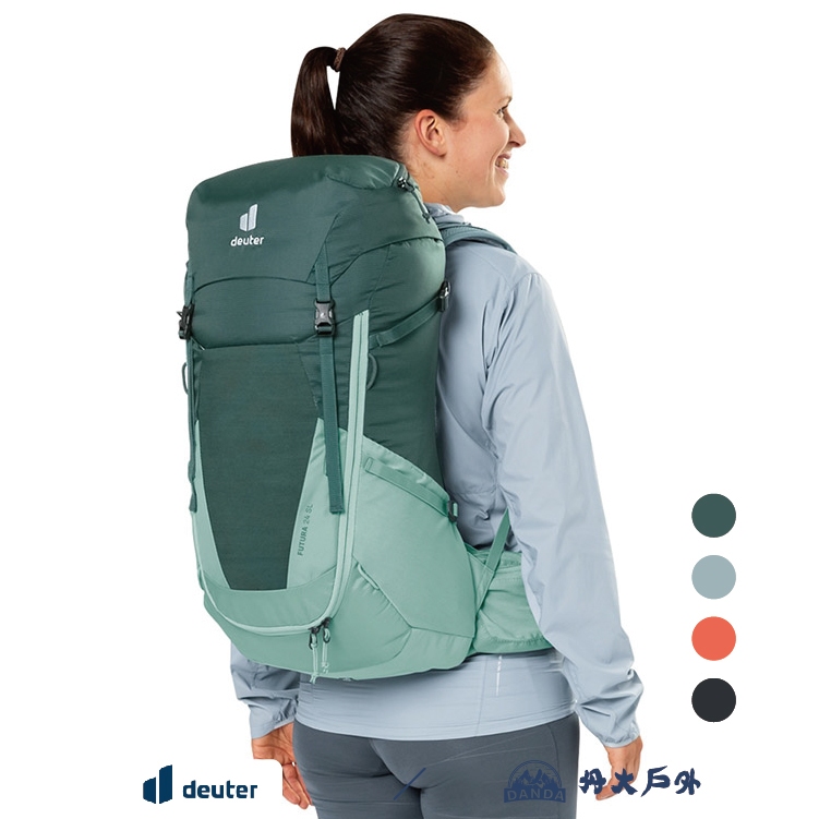 丹大戶外【Deuter】德國 FUTURA透氣網架背包24SL 女性窄肩款 3400521 登山包｜後背包｜健行包