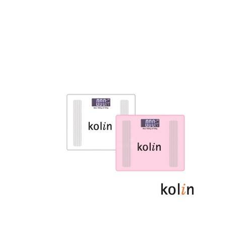 ~e電元家電~Kolin歌林 超薄電子體重計KWN-DLW802(白/粉 隨機不挑色) LCD液晶發光顯示螢幕