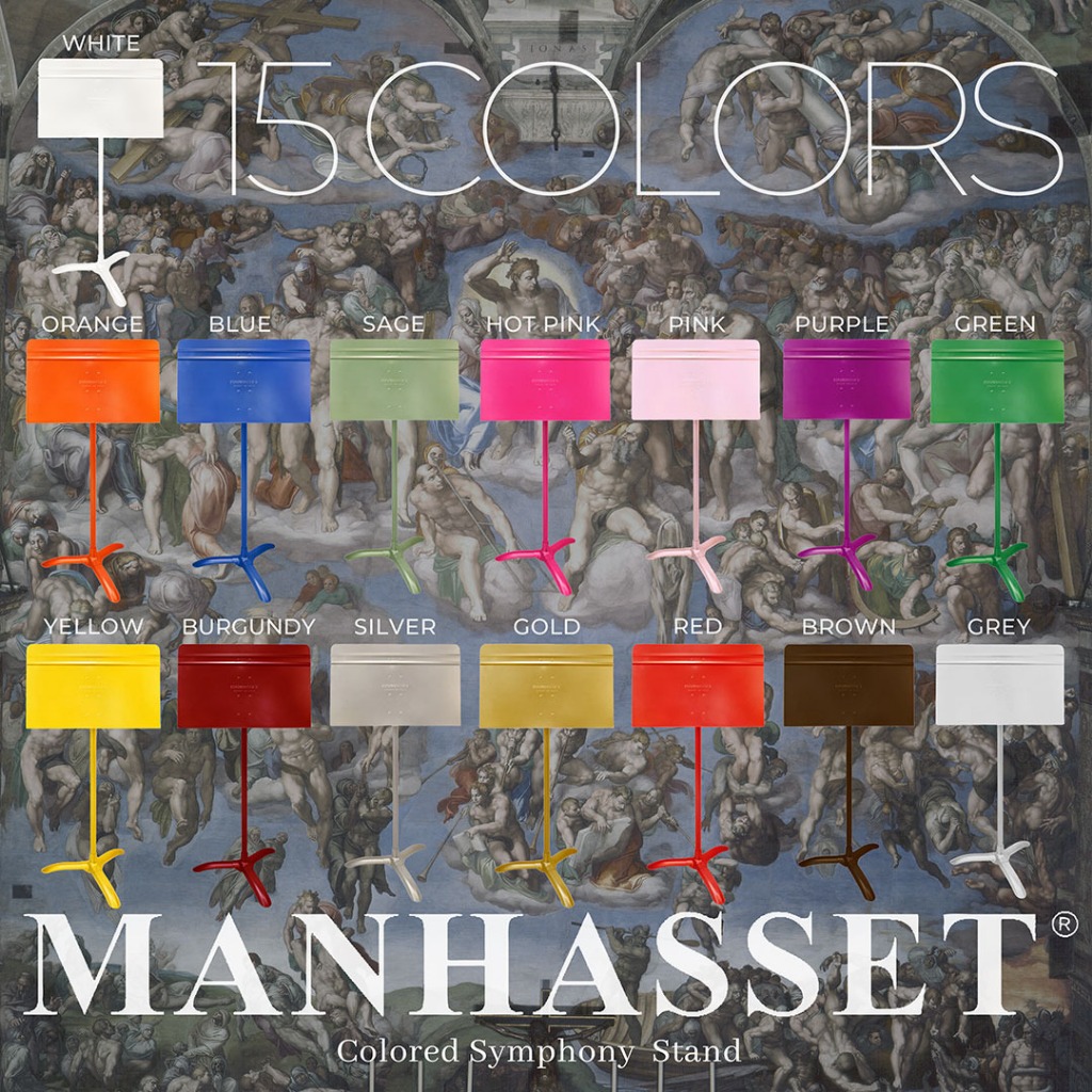 Manhasset 美國原裝進口譜架 彩色款不含黑色 (不含工具須自備萬用板手/老虎鉗與一字起子)
