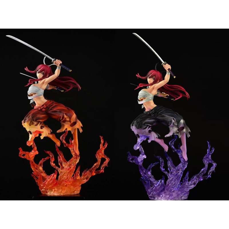 【小龍便宜公仔】全新萱紙運輸箱 正版  ORCATOYS 妖精尾巴 艾爾莎 武士 光炎萬丈 紅櫻 1/6 PVC