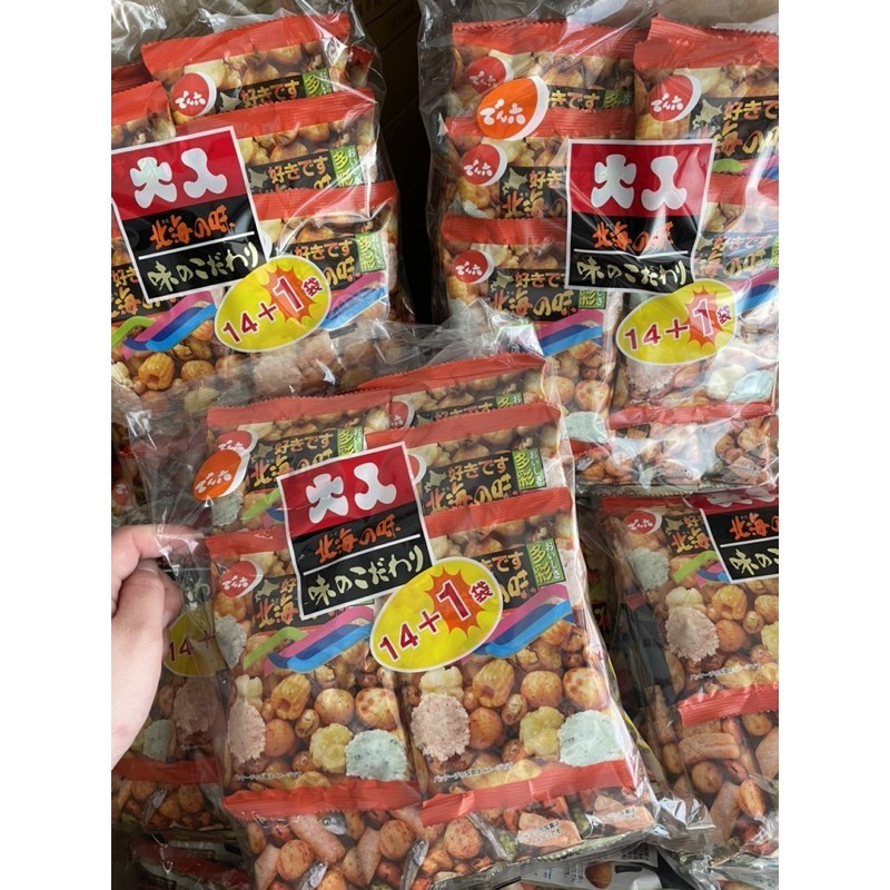 【Kira Japan Shop】日本代購 Costco好市多 傳六 北海之味豆餅 綜合米果 米菓子 天六 二色綜合豆果