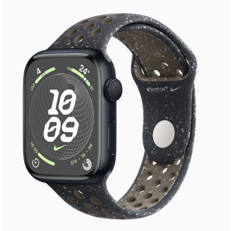 Apple Watch 原廠錶帶（S/M) 全新未拆 午夜天空色Nike 運動型錶帶 橡膠42 44 45 49mm共用