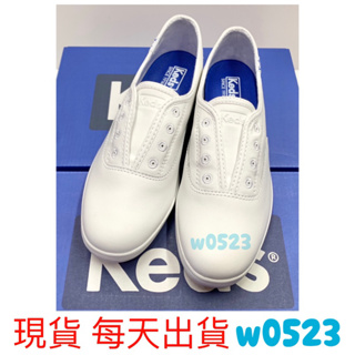 現貨 公司貨 Keds 小白鞋 懶人鞋 休閒鞋 皮革 CHILLAX 免綁鞋帶 白 W132993 WH65518