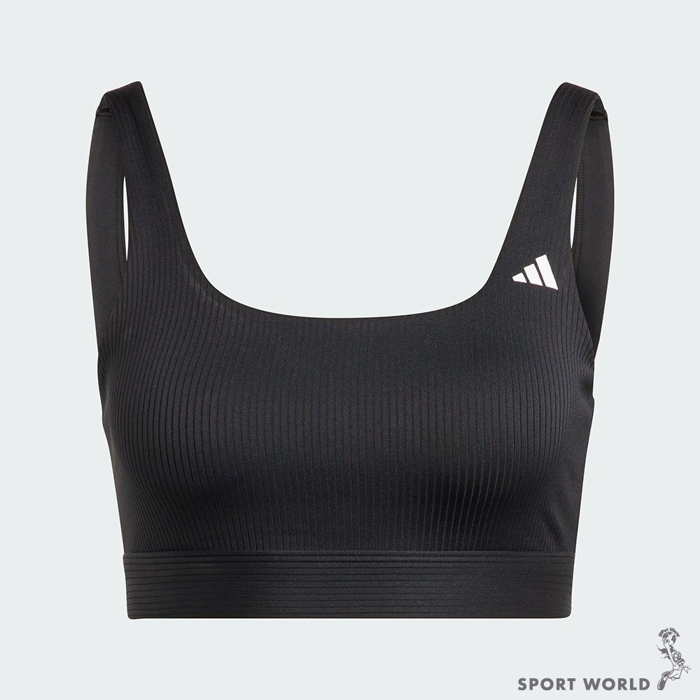 Adidas 女裝 運動內衣 排汗 可拆式胸墊 黑【運動世界】HZ9024