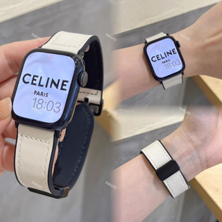 ⌚apple watch 錶帶⌚皮質錶帶 適用於 iwatch 8 7 6 5 4 SE錶帶 蘋果手錶錶帶 磁吸 卡扣式
