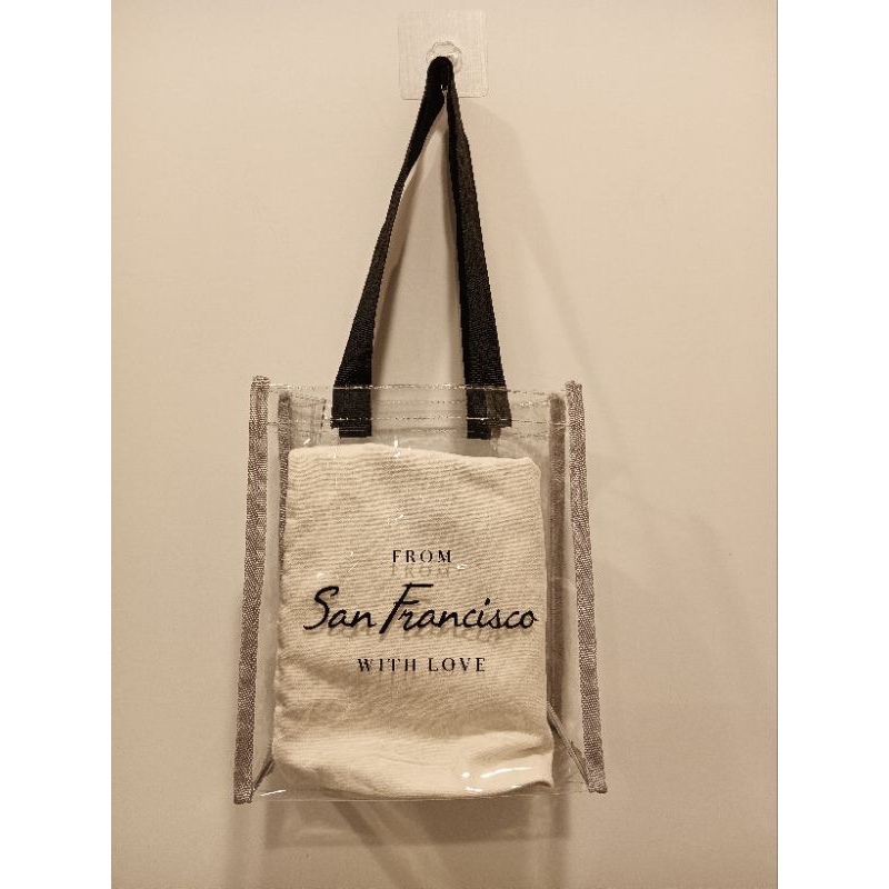 舊金山透明購物袋 From San Francisco with Love  免稅店購物袋 手提袋 環保袋 側背袋