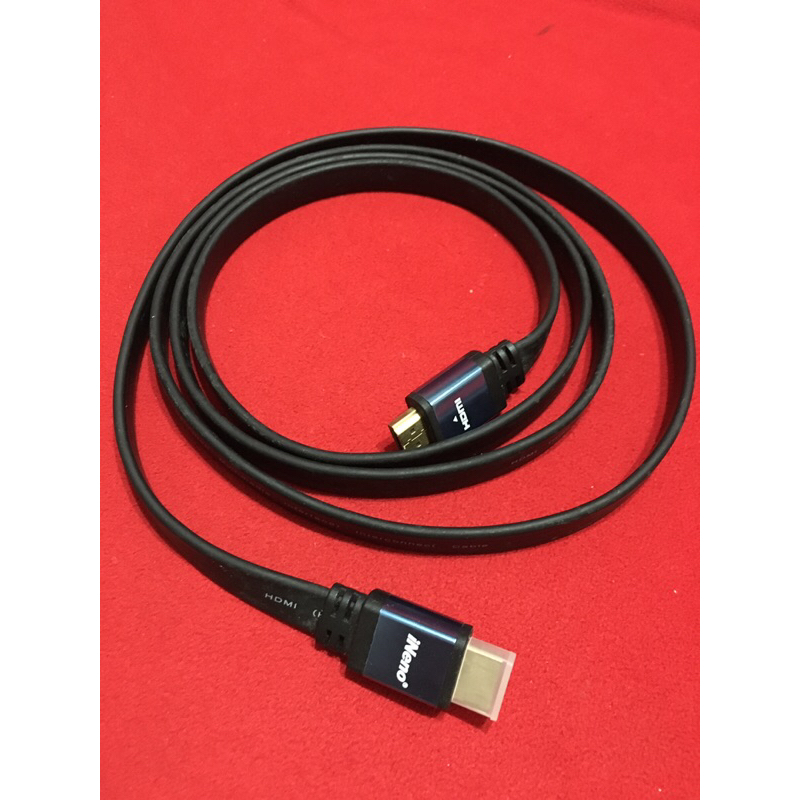 iNeno HDMI 2.0雙色傳輸線1.8M (=180公分）二手九成新high speed cable扁線