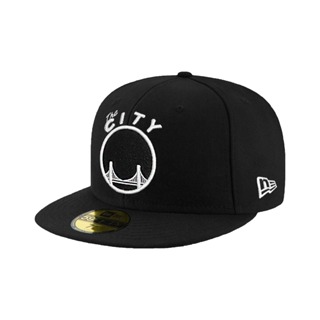 NEW ERA 59FIFTY 5950 NBA 金州 勇士 勇士隊 黑/白 棒球帽 鴨舌帽 帽子【TCC】