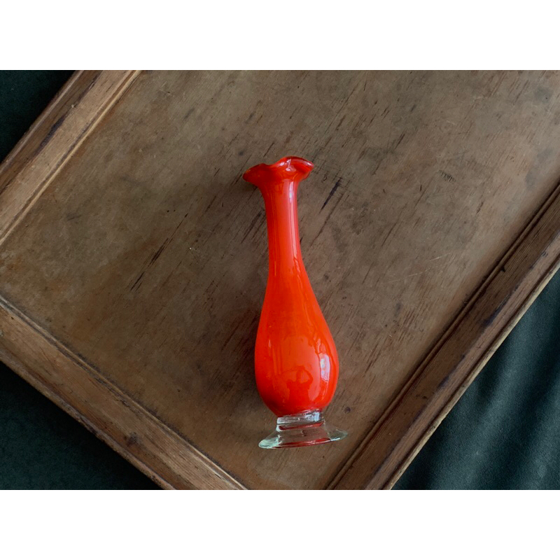 【福三】老花瓶 小花瓶 老玻璃花瓶 氣泡玻璃 老物 懷舊擺飾