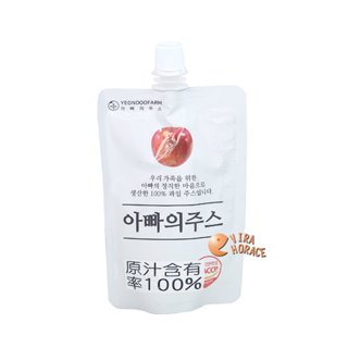 YEONDOOFARM 韓國蘋果汁100ml (單包45元，3包99元)，正式進口報關，貼有中文標籤 HORACE