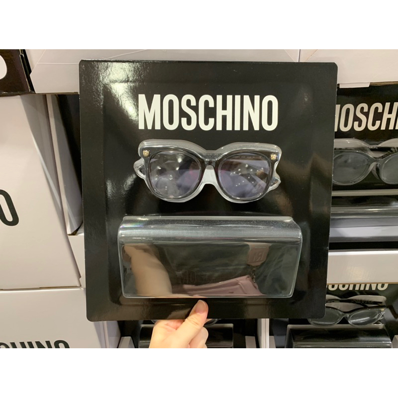 Moschino膠框方形黑色太陽眼鏡 Mos088/F/S-QFU 好市多代購