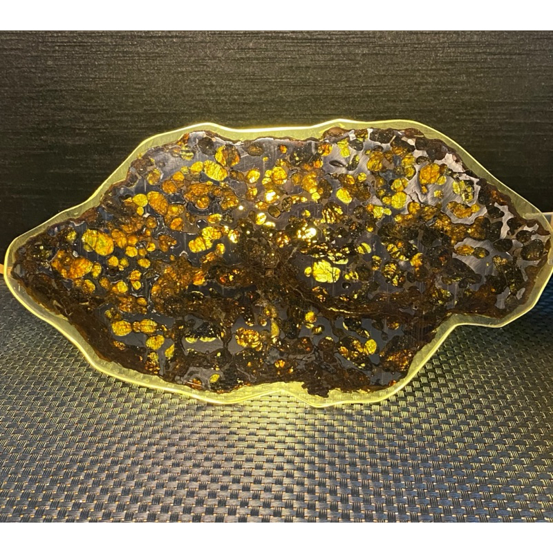 🌈金碧國際🌈💝高端收藏臻品💝🌈天然Sericho橄欖  石鐵隕石  擺件