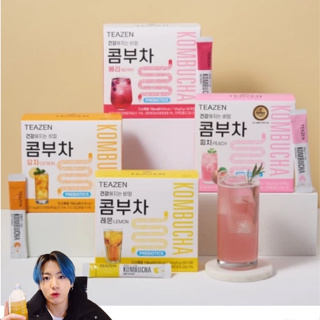 [現貨免運] 韓國BTS同款 TEAZEN KOMBUCHA 康普茶 葡萄柚 檸檬 柚子 莓果 水蜜桃 鳳梨 加購杯子