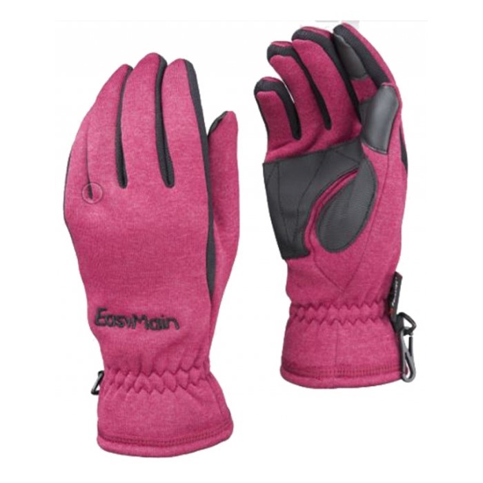 Easymain 衣力美 女款 專業級排汗保暖手套 觸控型 登山手套 機能手套 紫紅 AE00080 綠野山房