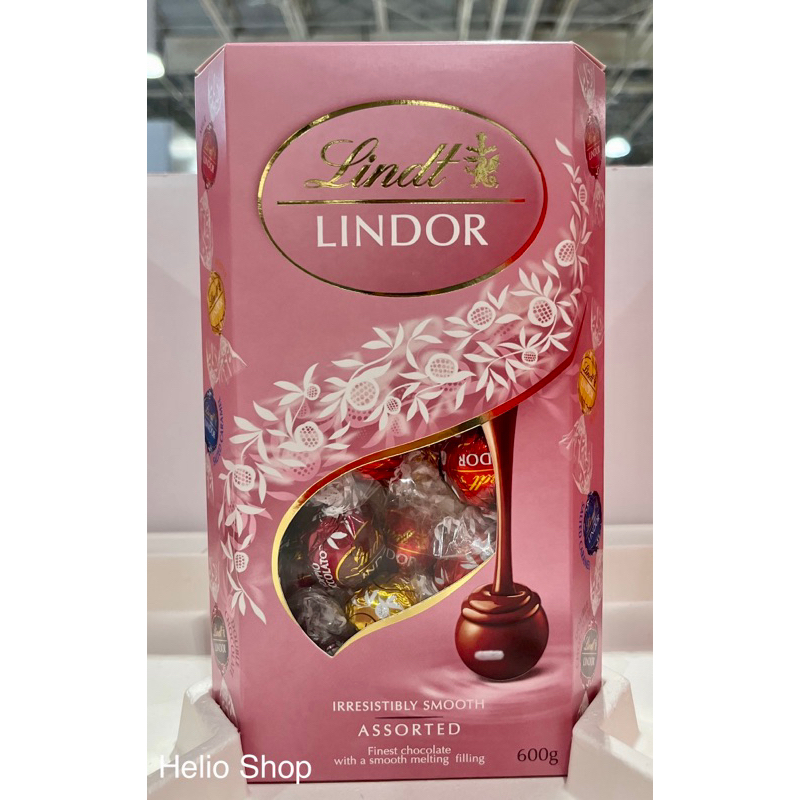 ⟡Helio Shop⟡ LINDT 綜合巧克力粉紅限定版 600公克 好市多 最新效期