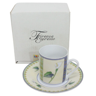 金卡價134 二手 firenza espresso 濃縮咖啡杯盤組1杯1盤 海芋 370200010827 02