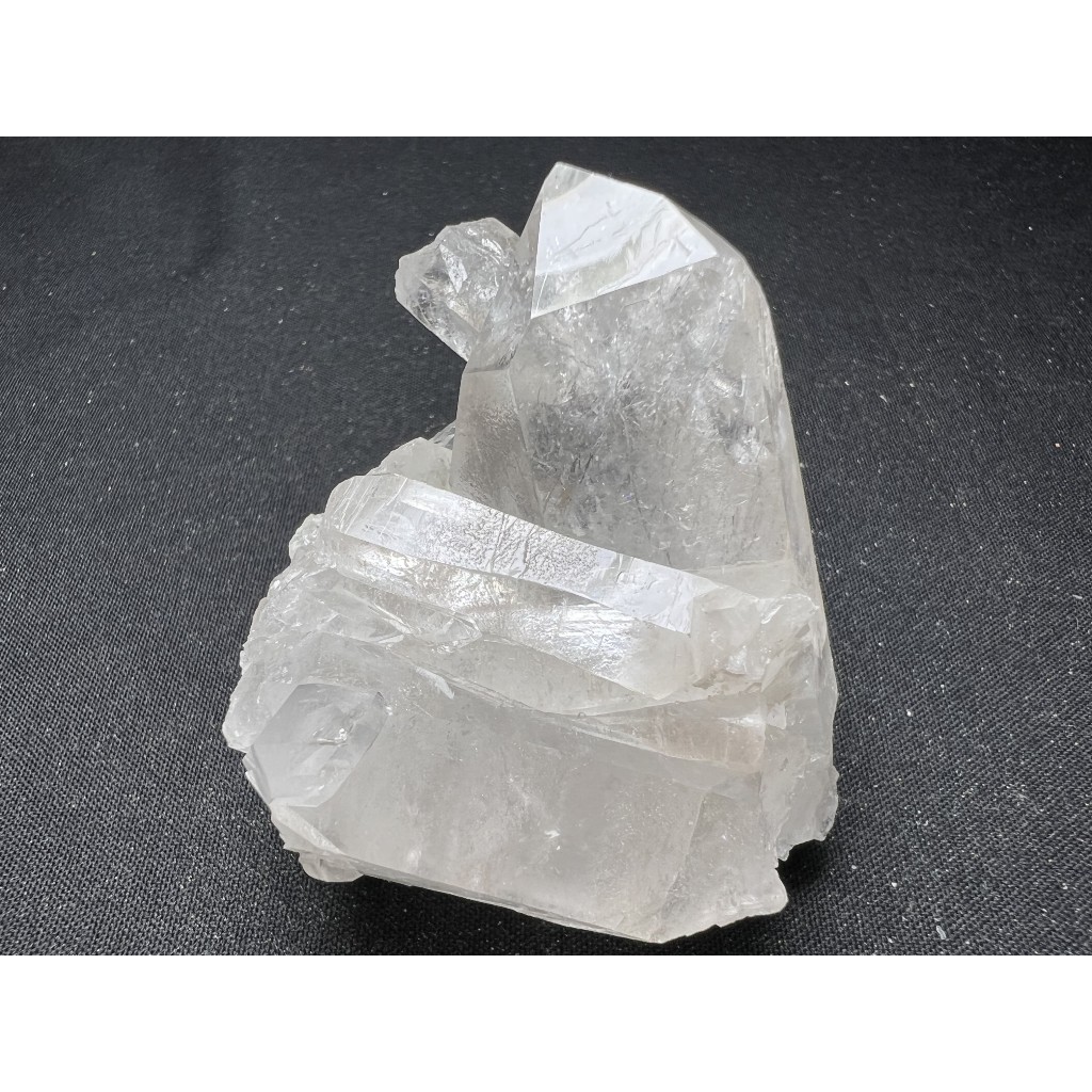 巴西 天然水晶 白水晶簇 晶簇 資料庫水晶 白水晶 晶中晶 原礦 No.80