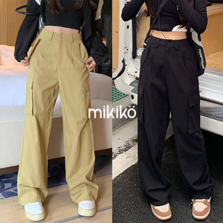 下身出清｜S-XL 高腰多口袋卡其工裝褲【B20505】無彈性 挺版 直筒褲 工裝長褲 休閒長褲 卡其褲 黑色工裝褲
