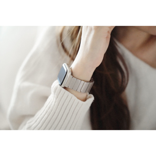 【新品現貨】強磁吸不鏽鋼一株錶帶 適用Apple Watch SE 7 8 9 代 41 45 40 44mm 不易脫落