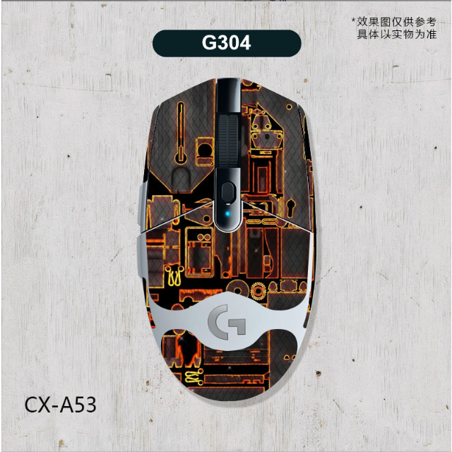 [台中現貨]羅技 滑鼠 G304 G102 通用 防滑貼 防汗貼 蜥蜴皮材質 全包含掌心貼手感佳 美觀耐用CX-A53