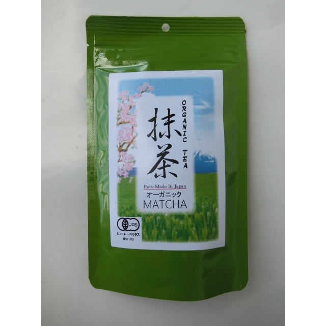 日本産　有機抹茶粉　袋装　50g　小