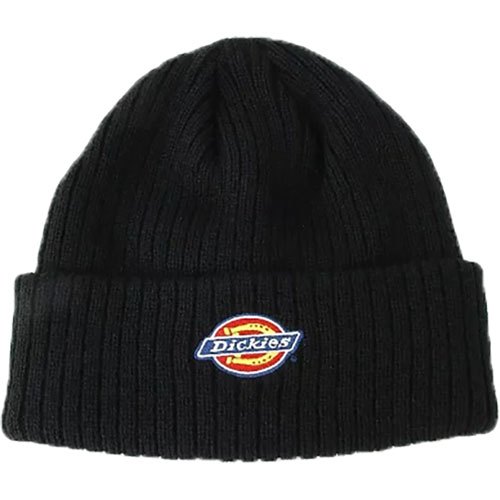 【DICKIES】日本限定 80207200-80 EMB LOGO KNIT BEANIE 毛帽 / 針織帽 (黑色)