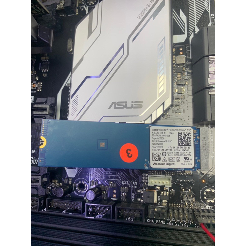 含稅價 WD SN520 NVMe 256GB SSD M.2  照片現況出售 二手良品 3號