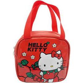 ❄挖挖寶☸️Hello Kitty 凱蒂貓 PU方型便當袋 保溫袋 手提袋 KT 飯盒袋 便當盒兒童環保餐具餐袋 提袋