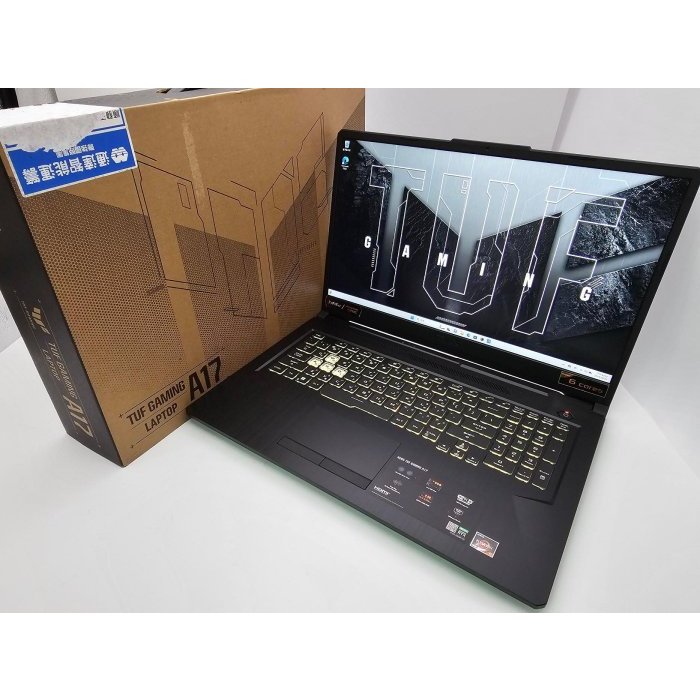 【一番3C】Asus FA706ICB R5-4600H/24G/固態512G+固態1T/RTX3050 雙SSD 保內