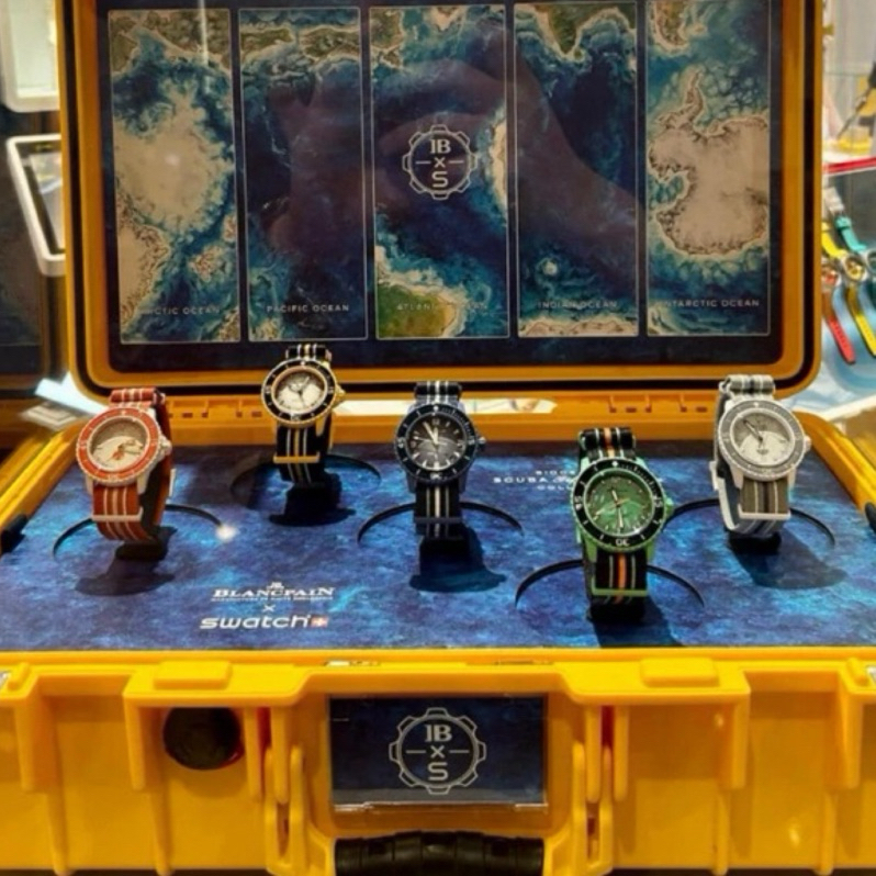 Blancpain x Swatch 機械錶 系列五隻  整箱出售（自動轉錶箱）  自動上鏈機械機芯
