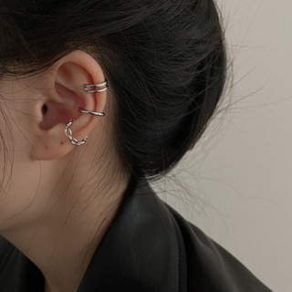 【現貨】設計感 不規則造型耳骨夾 (3件套組) 簡約 線條 百搭 耳骨夾 夾式 耳環