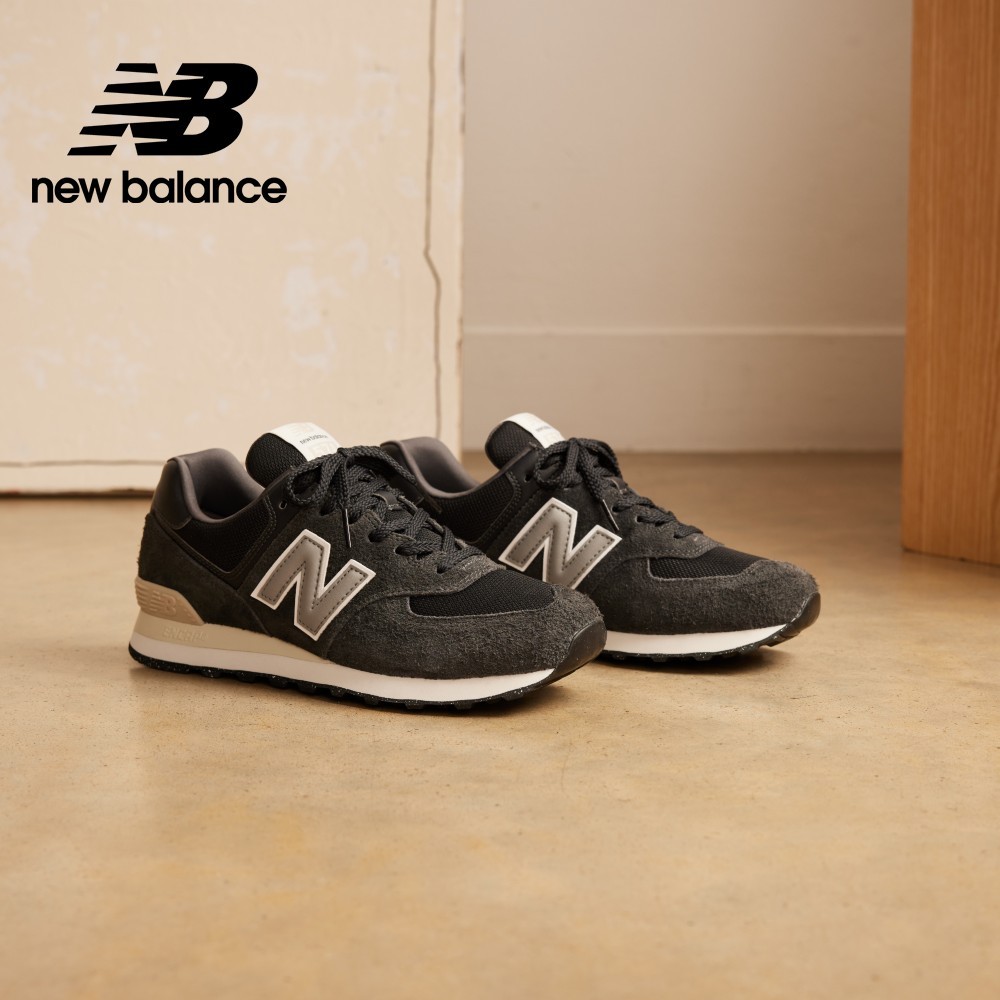 【New Balance】 NB 復古運動鞋_中性_黑灰色_U574SBG-D楦 574