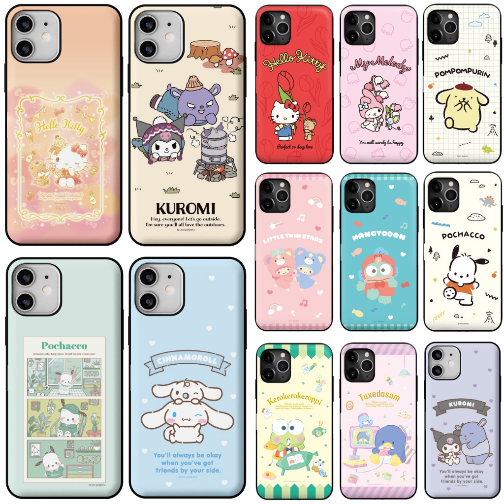 Sanrio 手機殼 磁扣卡夾│S24 S23 S22 S21 Ultra + Note20 A54 A53 A52