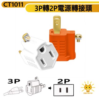 【成電牌】3P轉2P電源轉接頭-裸裝包裝-防火材質-防滑易拔插-迅睿生活