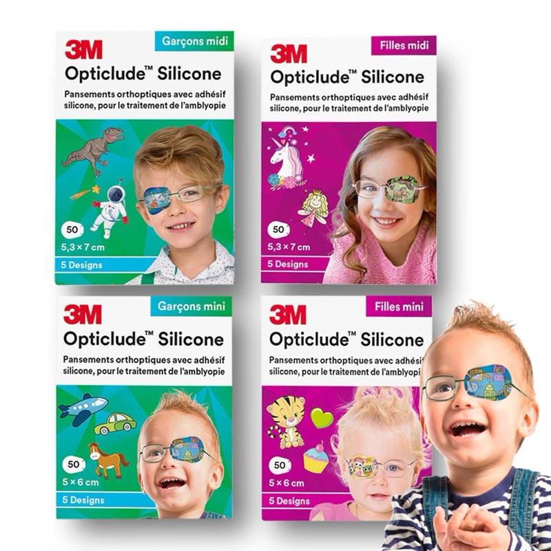 3M矽膠護眼貼 50片 兒童護眼貼 矽膠 眼貼 遮眼貼