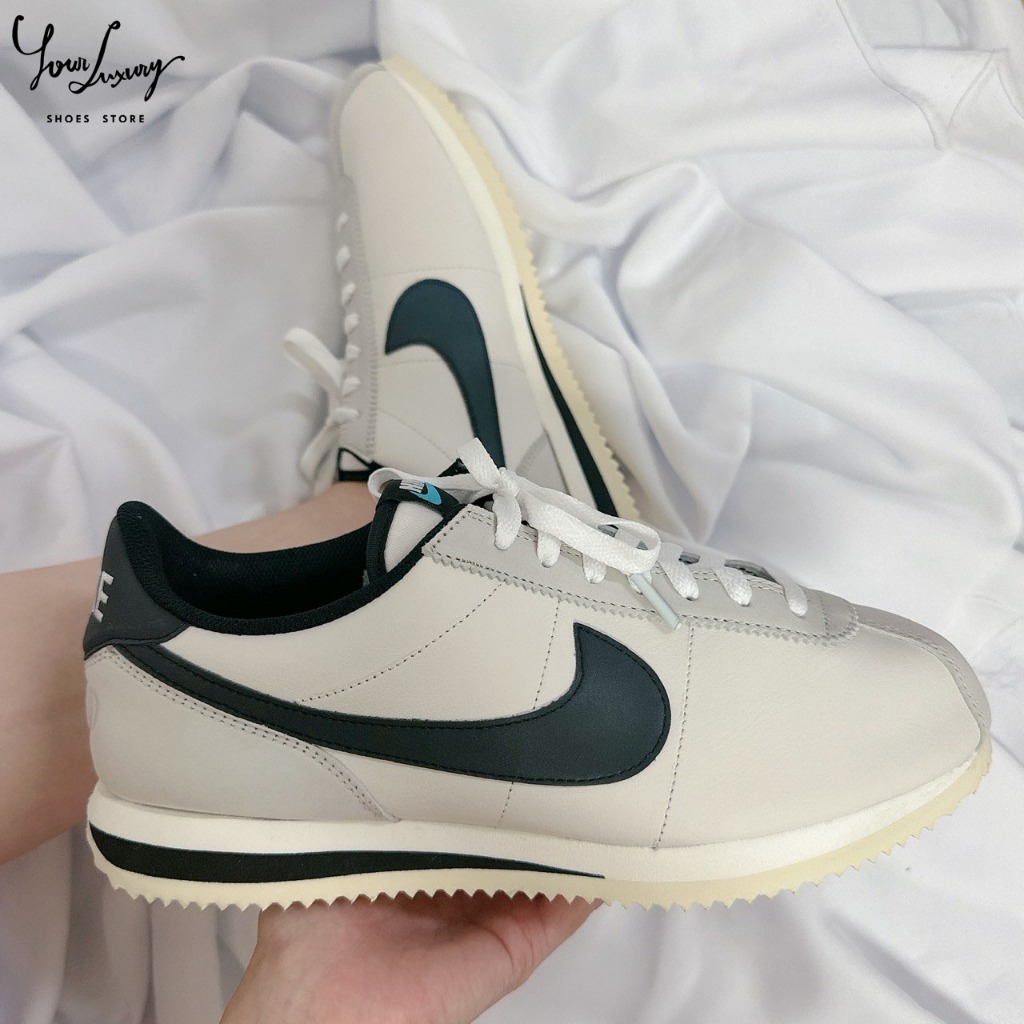 【Luxury】日本 NIKE CLASSIC CORTEZ 女款 阿甘鞋 夜光 米白黑 皮革藍 FN7650-030