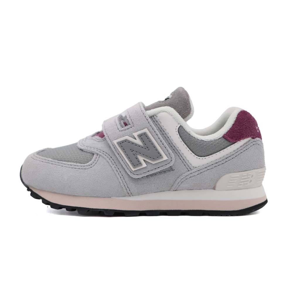 New Balance 574 NB 574 魔鬼氈 運動鞋 中童 紅灰 R9836 (PV574KBR)