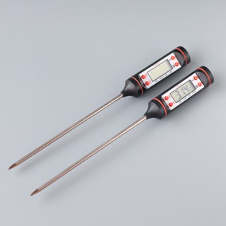 【隔日到貨】香薰蠟燭DIY化蠟工具 電子溫度計 廚房 烘焙溫度計 數顯溫度計 廚房油溫計 探針式溫度計