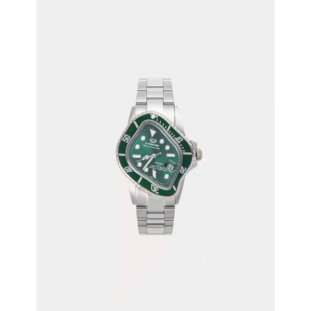 [screw select] Laarvee Twisted Rolex 扭曲惡搞勞力士水鬼機械腕錶手錶 綠色