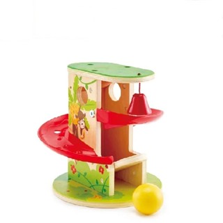 《JC親子嚴選》 Hape 叢林滾球滑梯 益智玩具 兒童玩具 滑梯