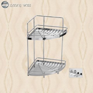 『洗樂適臺南義林店』 MIT臺灣製造304不鏽鋼 雙層轉角架 轉角置物架 牆角架 置物架