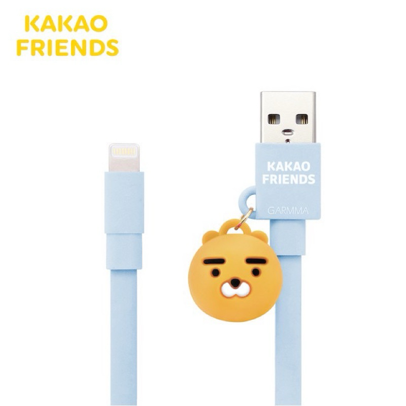 全新 現貨KAKAO FRIENDS Apple Lightning萊恩 公仔吊飾傳輸線 充電線 蘋果線