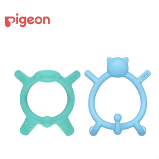 【Pigeon貝親】咬咬貓矽膠固齒器/呼呼熊矽膠固齒器 固齒器 玩具✪準媽媽婦嬰用品✪
