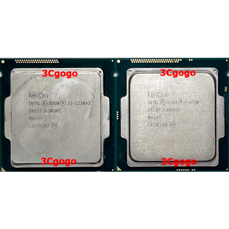【優質二手良品】Intel i7-4790、E3-1230V3 1150腳位 CPU 無風扇 正式版