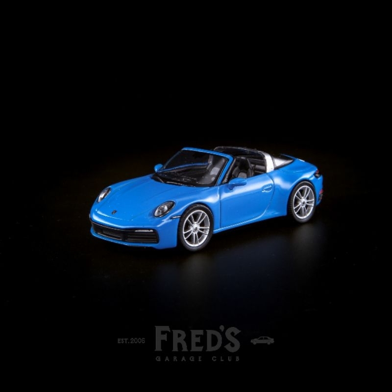 《總代理》MINI GT #610 Porsche 911 Targa 4S 992 鯊魚藍 1/64 模型車